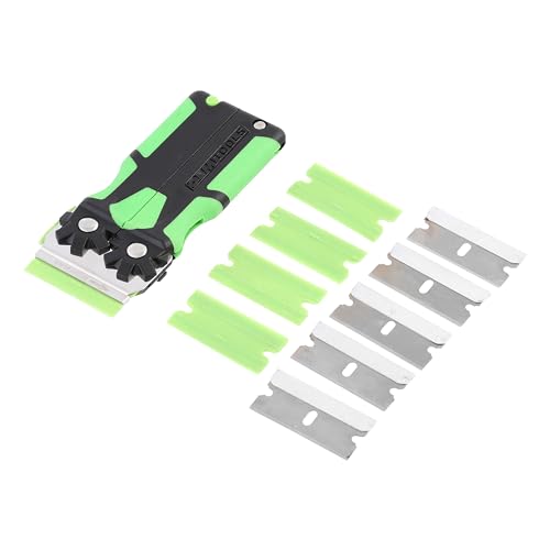 OEM TOOLS 26502 Mehrzweck-Rasierklingen-Schaber Werkzeug-Set – Farbe, Aufkleber und Glasschaber – 5 einseitige Rasierklingen und 5 Kunststoff-Sicherheitsklingen – Einheitsgröße von OEMTOOLS