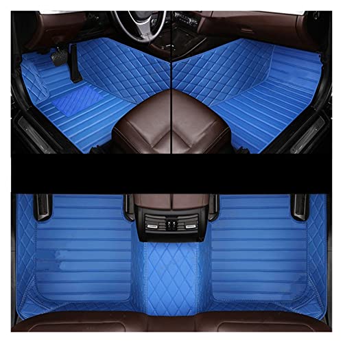 OESUP Autoteppich Auto-Fußmatten Für Accord (10. GEN. Non-Hybrid 2018 2019 2020 2021 2022 Custom Foot Pads Auto Teppichabdeckung Interieur Fußmatten Auto(A Blue) von OESUP