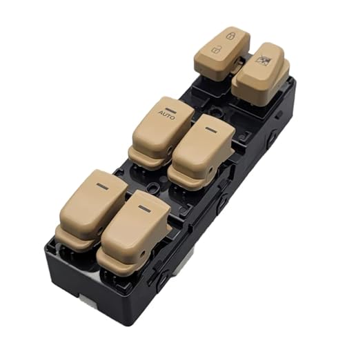 Fensterheber Steuerschalter Für Sonata 2011-2015 Power Fenster Master Control Schalter Taste 93570-3S000RAS(Beige) von OEXRIG