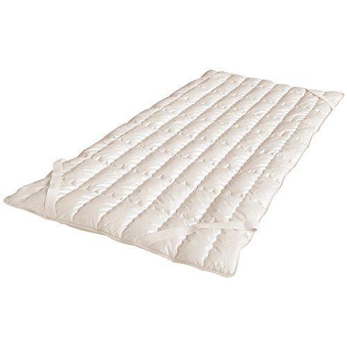 Öko Planet Unterbett Schafschurwolle 200x200 cm, atmungsaktive Matratzenauflage mit 4 Eckgummis, Verschiedene Größen von Öko Planet