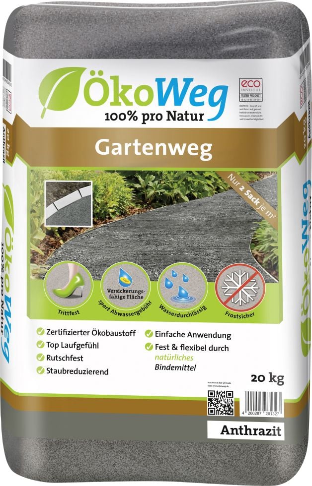 ÖkoWeg Gartenweg anthrazit 20 kg von ÖkoWeg