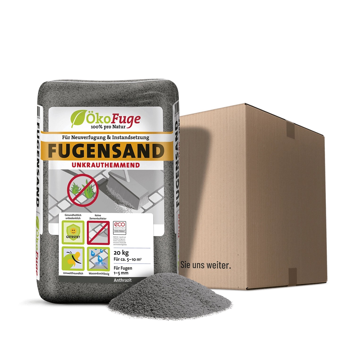 ökofuge Fugensand Anthrazit 20kg ökofuge Fugensand Anthrazit 20kg von ÖkoFuge