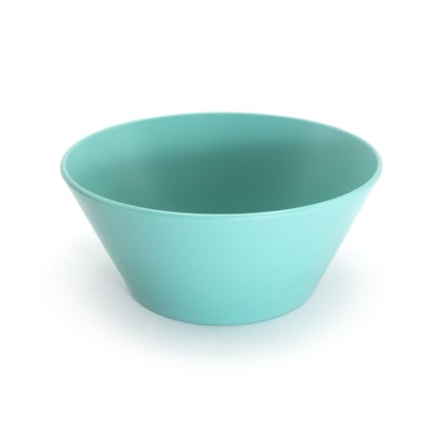 Ökolution Mehrweg-Salatschüssel, robuste Kunststoff-Schale, 8 Stück, Bowl rund, Plastikschale Petrol, RPET - aus recyceltem Kunststoff von Ökolution
