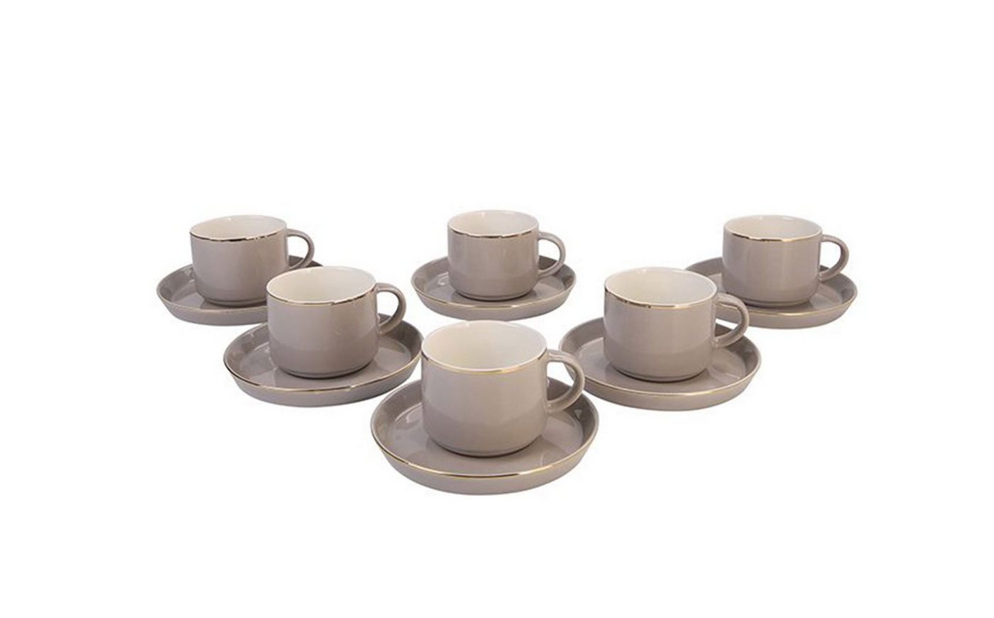 Özberk Tasse Lunel, Porzellan, Espressotassen-Set für 6 Personen von Özberk