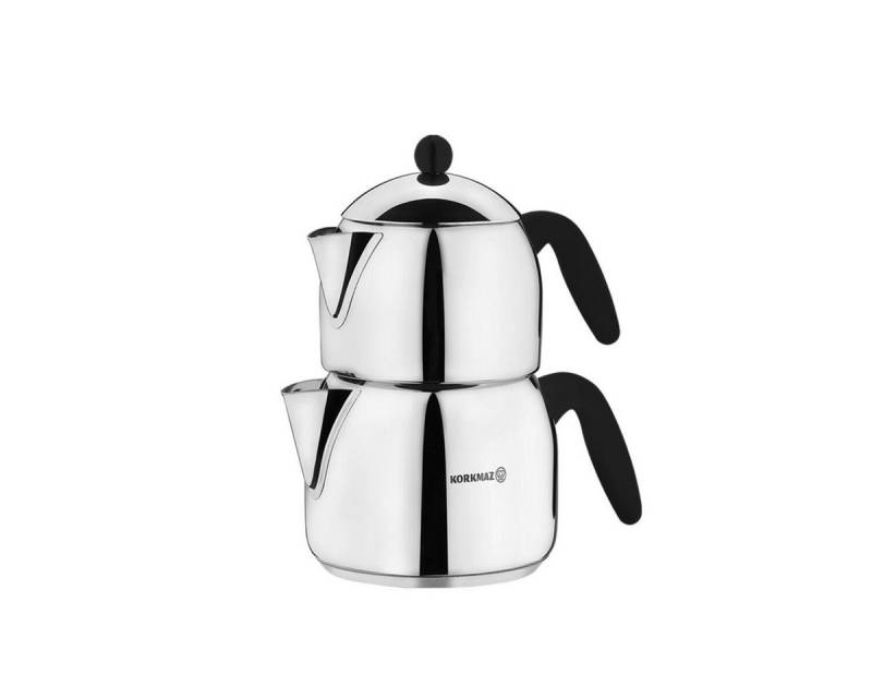 Özberk Teekanne Orbit-Mega, (Packung, 2-St., 2 teilig), Korkmaz A039 Orbit Mega Teekannen-Set 3,2 l von Özberk