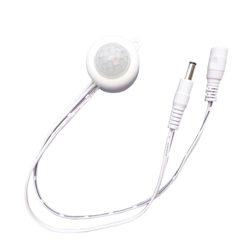 DC5V-24V 12V Human Body Infrarot Bewegungsmelder Detektor Steuerung LED Lichtleiste Lichtleiste Lichtschalter DC Anschluss (TDL-2025 Weiß) von OFBMXGKAO