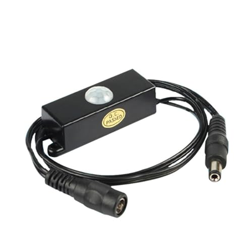 DC5V-24V 12V Menschlicher Körper Infrarot Bewegungsmelder Detektor Steuerung LED-Lichtleiste Lichtleiste Lichtschalter DC Anschluss (Tdl-2024 Schwarz) von OFBMXGKAO