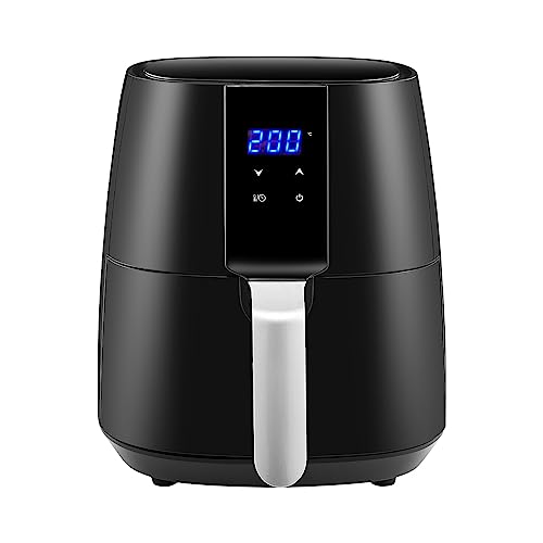 OFCASA XL 3.8L Heißluftfritteuse, 1450W Digitaler Touchscreen Ölfreie Heißluftfritteuse, Heißluft Fritteusen 30-Minuten-Timer und 80-200℃ Temperaturregelung, ür Pommes, Chicken Wings uvm von OFCASA