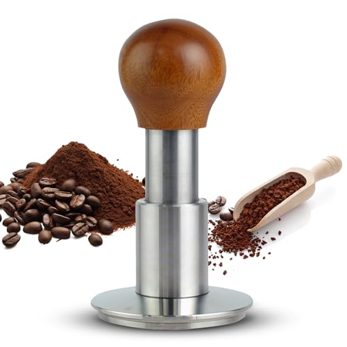 58.5mm Coffee Tamper, Adjustable Tamper Tool Espresso, Coffee Tamper with 30lbs Pressure for Espresso Machine Home Barista (Silver) von OFFAXE