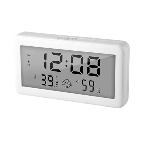 Hygrometer Thermometer, Large LCD Display temperature and humidity monitor with Time/Date Display and Chime Function ℃/℉ Switchable for Home (Without Backlight) von OFFAXE
