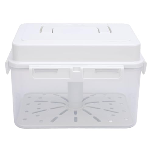 Kimchi Containers, Large Capacity 5L Rectangular with Good Sealing as Pickle Container with Strainer and Marinade Container, Suitable for Home Cooks (4L) von OFFAXE
