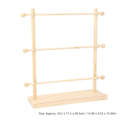 Ribbon Storage Rack with Multi Layers,Foldable Solid Wood Ribbon Holder Organizer,ideal for Craft Room Sewing Studio and Home Decor;storing ribbons,yarns and crochet hooks Ribbon Storage Rack with Multi Layers,Foldable Solid Wood Ribbon Holder Organizer,ideal for Craft Room Sewing Studio and Home Decor;storing ribbons,yarns and crochet hooks von OFFAXE