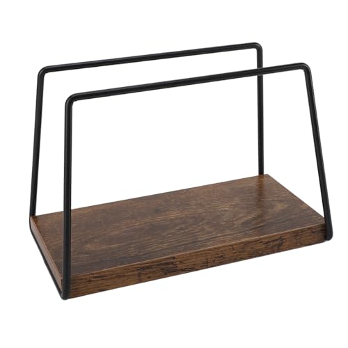 Wooden Napkin Holder,Acacia Wood Standing Napkin Dispenser with Metal Wire for Kitchen,Dining Room & Table Decor,Sturdy Structure Napkins Holder for Restaurant Cafe Home Use (1 Cup 20x17.5x7.5cm) von OFFAXE