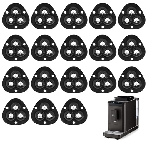 OFFCUP 18 Stück Kugelrollen Schwerlast Möbelrollen Flach Selbstklebende Rollenrad Kugelrollen für Möbel Universal 360 Grad Rollen für Transport von Möbel Küchenutensilien Elektrogeräte (Schwarz) OFFCUP 18 Stück Kugelrollen Schwerlast Möbelrollen Flach Selbstklebende Rollenrad Kugelrollen für Möbel Universal 360 Grad Rollen für Transport von Möbel Küchenutensilien Elektrogeräte (Schwarz) von OFFCUP