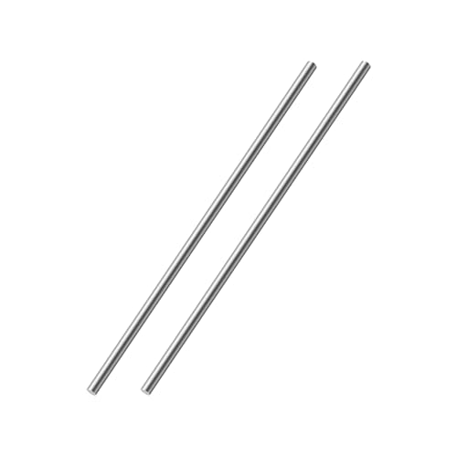 OFFCUP Edelstahlstäbe, 2 Stück Edelstahl Rundstäbe 6mm x 150mm Rundstab 304 Edelstahl Rundstangen Metallstange Stabstahl Solide Vollrundstab Rundstahl für DIY Handwerk Modellauto Flugzeug von OFFCUP