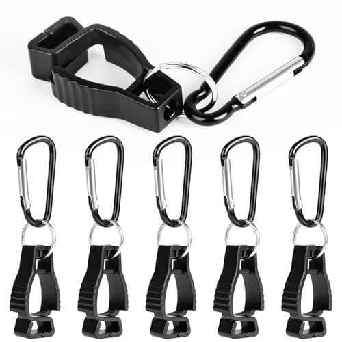 OFFCUP Handschuh Clips Halter, 6 Stück Handschuh Grabber Clip mit Karabiner, Grabber Halter für Arbeitshandschuh Grabber Clip, Handschuhklammern zum Aufhängen von Handschuhen, Handtüchern von OFFCUP