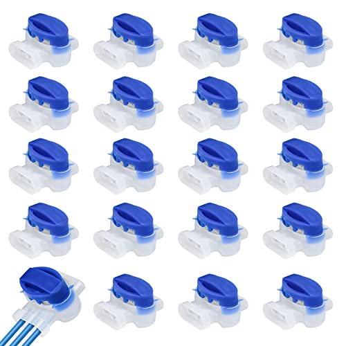 OFFCUP Kabelverbinder für Mähroboter, 20 Stück Wasserdicht Kabelklemmen Anschlussklemmen Kabel Verbinder Wasserdicht Verbindungsklemmen mit Gel Füllung Cable Connectors für Rasenmäher Mähroboter von OFFCUP