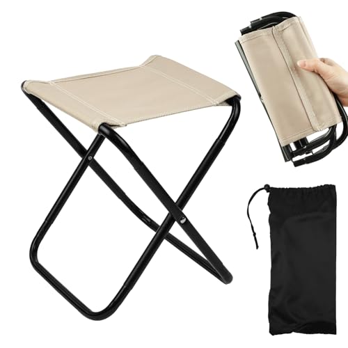 OFFCUP Klapphocker Mini Camping Hocker Tragbarer Klapphocker Campinghocker Falthocker Leicht Sitz Falthocker Mini-Klapphocker für Reisen Wandern Garten Angeln mit Aufbewahrungsbeutel OFFCUP Klapphocker Mini Camping Hocker Tragbarer Klapphocker Campinghocker Falthocker Leicht Sitz Falthocker Mini-Klapphocker für Reisen Wandern Garten Angeln mit Aufbewahrungsbeutel von OFFCUP