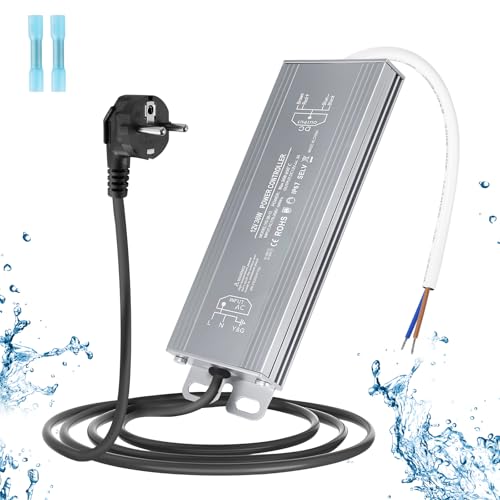 OFFCUP LED Trafo 12V 36W 3A IP67 Wasserdicht Transformator mit Stecker LED Netzteil Treiber AC 250V auf DC 12V Adapter LED Driver Niedervolttrafo Konstantspannung Schaltnetzteil von OFFCUP