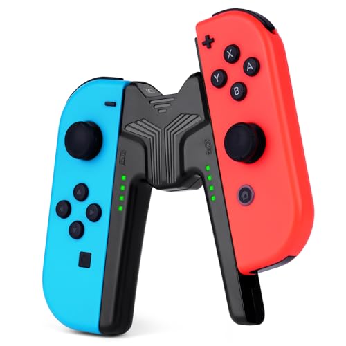OFFCUP Ladegriff für Nintendo Switch NS/Switch OLED Joy Con, Efficient Charging Grip Controller Halterung V-förmiger Gaming Griff Controller Tragbarer Halter für Joy Con Switch Controller von OFFCUP