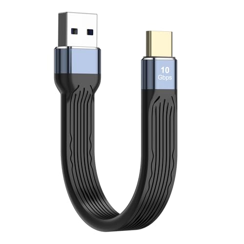 OFFCUP USB C Kabel Kurz, 60W USB auf USB C Kabel 13cm USB Typ C Ladekabel, 10Gbps Datenübertragung, Schnellladekabel für Samsung S24/S23 /S22/ S21/S20/S10/S9, Huawei P60/P30/P20/Mate 20, usw von OFFCUP