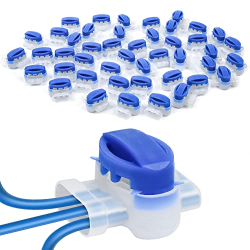 OFFCUP Verbinder Cable Connectors, 45 Stück Wasserdicht Kabelklemmen mit Gel, Mähroboterzubehör, Anschlussklemmen Kabelklemmen für Rasenroboter Verlängerung Begrenzungskabel von OFFCUP