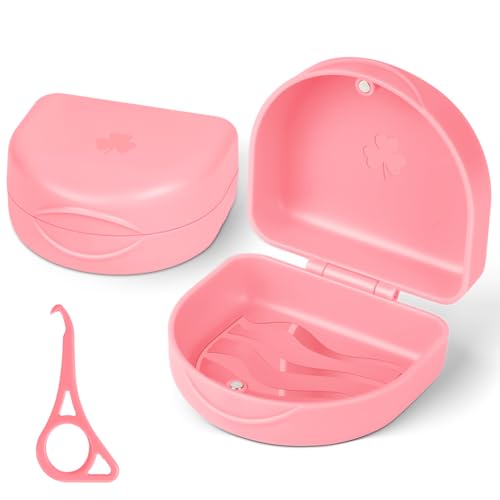 OFFCUP Zahnspangendose mit Aligner Entfernungswerkzeug Spangendose Tragbar Dento Box Gebissdose Prothesendose Zahnspangenbox Schienendose Zahnschiene Box -Rosa OFFCUP Zahnspangendose mit Aligner Entfernungswerkzeug Spangendose Tragbar Dento Box Gebissdose Prothesendose Zahnspangenbox Schienendose Zahnschiene Box -Rosa von OFFCUP