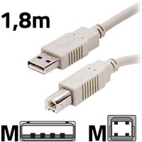 OFFICE-Partner Premium USB-Kabel 1,8m grau von OFFICE-Partner