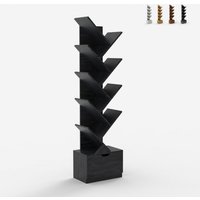 Bücherregal 10 Regale modernes Design Schublade Wohnzimmer Büro Treebook 150 - Schwarz von OFFICE24