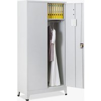 Büro Aktenschrank 2 Metalltüren 90x40 H180 mit Schloss Vesuvio Light von OFFICE24