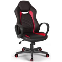 Ergonomischer Bürostuhl aus Kunstleder Im Sportlichen Rennstil Buriram Fire Ergonomischer Bürostuhl aus Kunstleder Im Sportlichen Rennstil Buriram Fire von OFFICE24