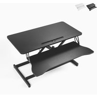 Höhenverstellbarer Desktop-PC-Monitorständer Jallo+ - Schwarz von OFFICE24