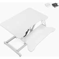 Höhenverstellbarer PC-Monitorständer schwarz weiß Jallo - Weiß von OFFICE24