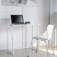 Platzsparender klappbarer Bürotisch 80x45x75 weiß Wolly B von OFFICE24