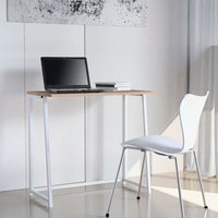 Platzsparender klappbarer Bürotisch in Weiß und Holz 80x45x75 Wolly W Platzsparender klappbarer Bürotisch in Weiß und Holz 80x45x75 Wolly W von OFFICE24