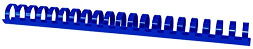 OFFICE PRODUCTS Plastikbinderücken 50 Stück DIN A4 25mm (240 Seiten) Binderücken Bindungskämme Plastikbindung | Kunststoff | Farbe: Blau von OFFICER PRODUCTS