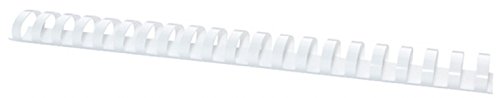 OFFICE PRODUCTS 20243215-14 Plastikbinderücken 50 Stück DIN A4 32mm (300 Seiten) Binderücken Bindungskämme Plastikbindung | Kunststoff | Farbe: Weiß von OFFICER PRODUCTS