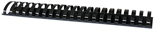 OFFICE PRODUCTS Plastikbinderücken 50 Stück DIN A4 51mm (510 Seiten) Binderücken Bindungskämme Plastikbindung | Kunststoff | Farbe: Schwarz von OFFICER PRODUCTS