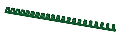 OFFICE PRODUCTS Plastikbinderücken 100 Stück DIN A4 14mm (115 Seiten) Binderücken Bindungskämme Plastikbindung | Kunststoff | Farbe: Grün von OFFICER PRODUCTS