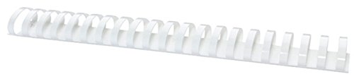 OFFICE PRODUCTS Plastikbinderücken 50 Stück DIN A4 45mm (440 Seiten) Binderücken Bindungskämme Plastikbindung | Kunststoff | Farbe: Weiß von OFFICER PRODUCTS