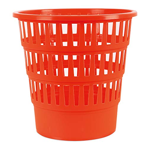 Office Products 19053621-07 Abfallkorb Papierkorb 16 Liter Kunststoff Mülleimer Design Für Büro Küche Stabil Ökologisches PP-Produkt Rissbeständig 1 Stück Orange Maße: 30,8 x 31 x 30,8cm Office Products 19053621-07 Abfallkorb Papierkorb 16 Liter Kunststoff Mülleimer Design Für Büro Küche Stabil Ökologisches PP-Produkt Rissbeständig 1 Stück Orange Maße: 30,8 x 31 x 30,8cm von OFFICER PRODUCTS