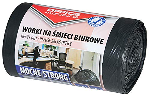 Office Products 22021213-05 Müllbeutel 35 L - 50 Stück Stark LDPE| Müllsäcke Mülltüte Abfallsäcke Mülltüte für Den Hausmüll für das Büro| Farbe: Schwarz | Foliendicke: 20 μm Office Products 22021213-05 Müllbeutel 35 L - 50 Stück Stark LDPE| Müllsäcke Mülltüte Abfallsäcke Mülltüte für Den Hausmüll für das Büro| Farbe: Schwarz | Foliendicke: 20 μm von OFFICER PRODUCTS