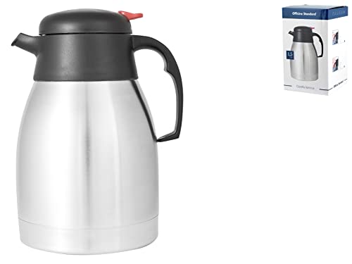 Officine Standard Edelstahlthermoskanne, Kapazität 1.5 Liter von Officine Standard