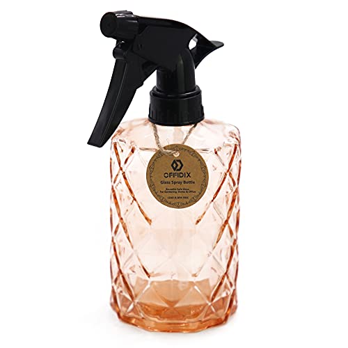 OFFIDIX Glas-Sprühflasche, Orange Handheld-Druckanlage Mister 0,35L Feinnebel-Sprühflasche mit verstellbarer Düse für Gartenpflanzen oder Reinigung OFFIDIX Glas-Sprühflasche, Orange Handheld-Druckanlage Mister 0,35L Feinnebel-Sprühflasche mit verstellbarer Düse für Gartenpflanzen oder Reinigung von OFFIDIX