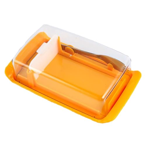 OFFIGAM 1 Satz Butterdose mit Frischhaltedeckel und Buttermesser Eleganter Behälter zur Lagerung und Schneiden von Butter für Zuhause und Gastronomie Gelb OFFIGAM 1 Satz Butterdose mit Frischhaltedeckel und Buttermesser Eleganter Behälter zur Lagerung und Schneiden von Butter für Zuhause und Gastronomie Gelb von OFFIGAM