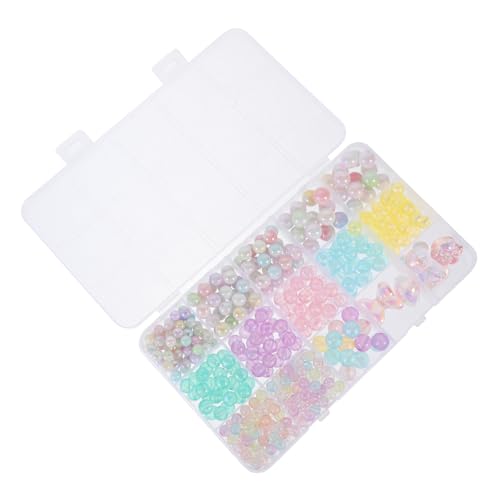 OFFIGAM 1 Satz DIY Acrylperlen Set für Nachtleuchtende Spacer Perlen für Armbänder und Bastelmaterial für Handwerksprojekte und Kreative von OFFIGAM