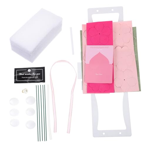 OFFIGAM 1 Satz Handgefertigter Blumenkorb Handbetätigtes Für DIY-Blumen-Accessoire Blumen-bastelset Bastelmaterial Übergeben Bastelset Für Blumenkörbe Nicht Gewebt von OFFIGAM