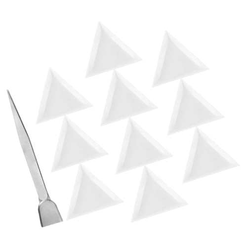 OFFIGAM 1 Satz Pinzette mit Schaufel und Dreieckigen Kunststoff Sortierschalen für Perlen und Strasssteine Schmuckherstellung Teiliges Set Sortierplatten Pinzette OFFIGAM 1 Satz Pinzette mit Schaufel und Dreieckigen Kunststoff Sortierschalen für Perlen und Strasssteine Schmuckherstellung Teiliges Set Sortierplatten Pinzette von OFFIGAM