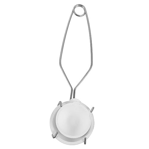 OFFIGAM 1 Satz Teiliges Set Keramische Schmelztiegel mit Zange für Schmelzen von Gold Silber Kupfer Hitzebeständig Laborzubehör Schmelzwerkzeuge für Metallguss von OFFIGAM