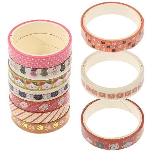 OFFIGAM 10 Rollen Washi Tape mit Haustier Motiven Dekoratives Papierklebeband für Scrapbooking Journaling und DIY Projekte Einfach Anzuwenden Langlebig und Vielseitig Einsetzbar von OFFIGAM